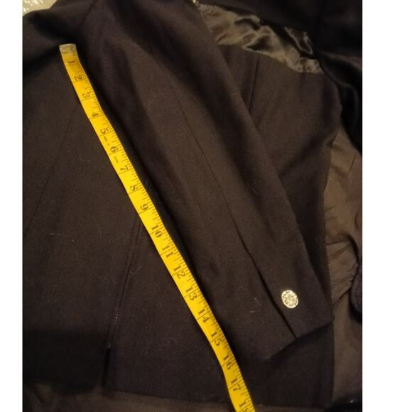 Oleg Cassini Classic Lined Zip Front Casual/Dress Black Jacket - 6 - Picture 11 of 11